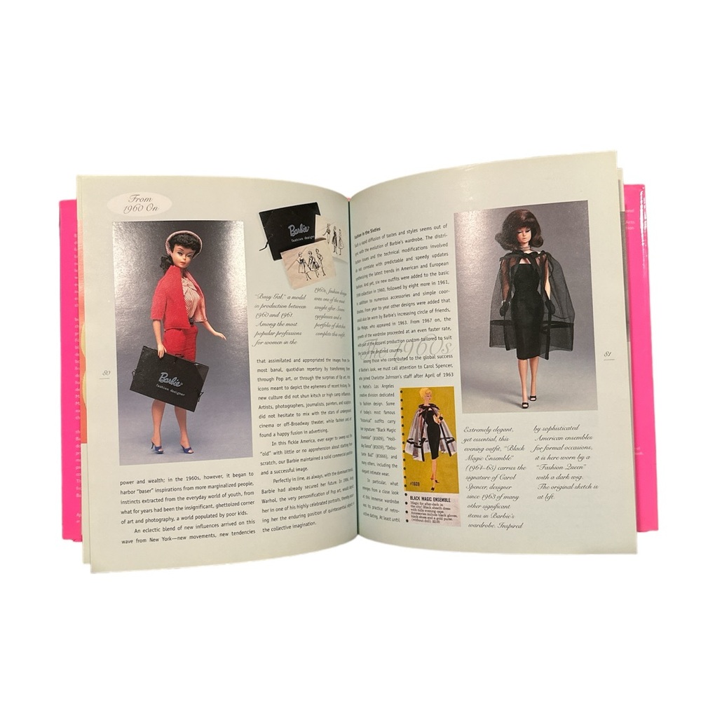 Vintage 1998 Barbie Four Decades of Fashion Fantasy & Fun Hardcover Book - Picture 3 of 4